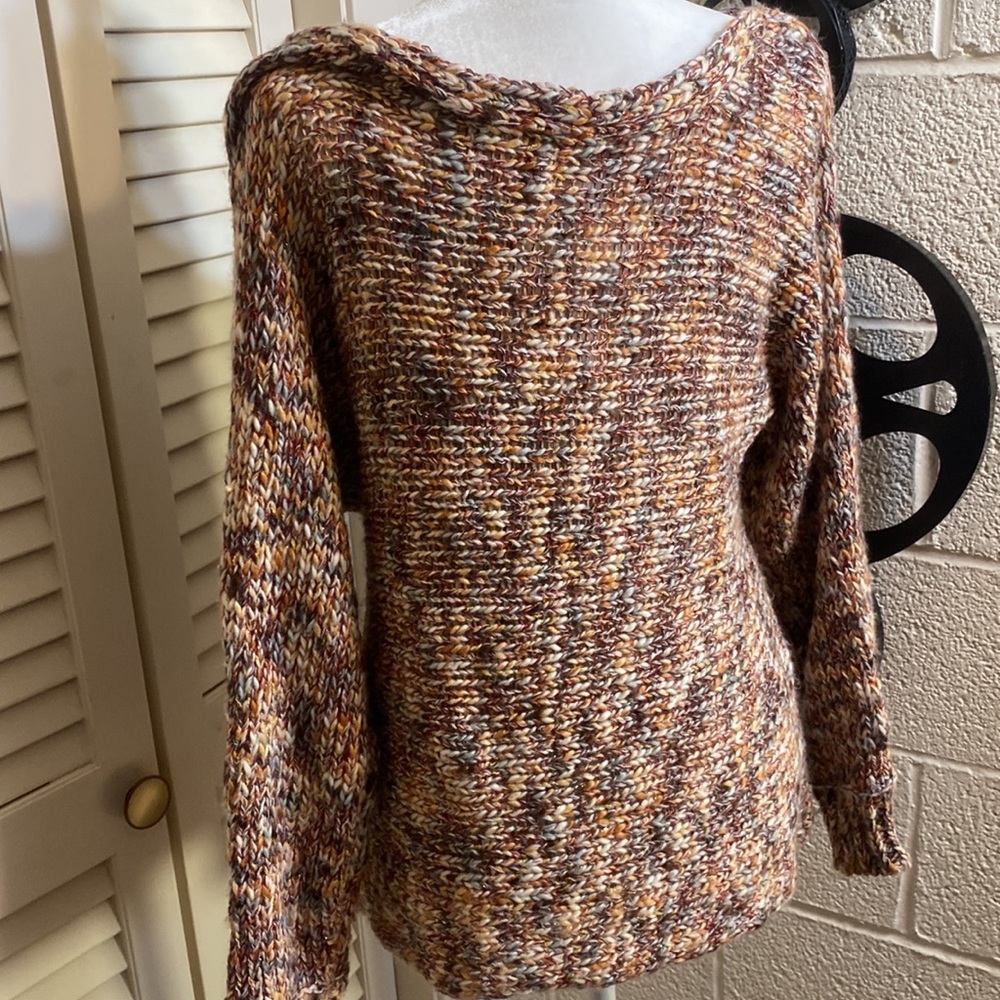 EUC ELAN M wool blend beautiful chunky knit sweater